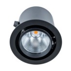 Įmontuojamas lubinis šviestuvas Tanto BL 3100LM RA90 LED 34W 3000K Juoda (RA-721R/BK-WW/12)