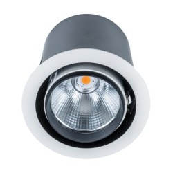 Įmontuojamas lubinis šviestuvas Tanto WH RA90 D70 LED 38W 3000K Balta (RA-721R/WK-WW/70)