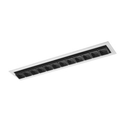 Įmontuojamas lubinis šviestuvas Harper LED 24W 3000K Juoda Balta (SL74108/24W S-WH)