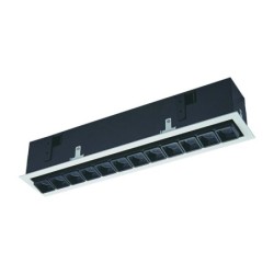 Įmontuojamas lubinis šviestuvas Harper LED 24W 3000K Juoda Balta (SL74108/24W S-WH)