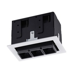 Įmontuojamas lubinis šviestuvas Harper LED 6W 3000K Juoda Balta (SL74113/6W S-WH)