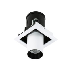 Įmontuojamas lubinis šviestuvas Mercanta Single 4000K LED 12W 4000K Juoda Balta (GL7117-1/12W 4000K WH+BL)