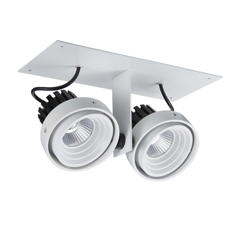 Įmontuojamas lubinis šviestuvas Patrizio Double 3000K LED 12W 3000K Juoda Balta (GL7118-2/2X12W 3000K WH+BL)