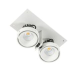 Įmontuojamas lubinis šviestuvas Patrizio Double 3000K LED 12W 3000K Juoda Balta (GL7118-2/2X12W 3000K WH+BL)