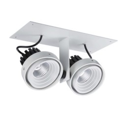 Įmontuojamas lubinis šviestuvas Patrizio Double 4000K LED 12W 4000K Juoda Balta (GL7118-2/2X12W 4000K WH+BL)