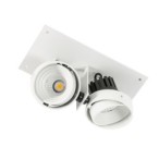 Įmontuojamas lubinis šviestuvas Patrizio Double 4000K LED 12W 4000K Juoda Balta (GL7118-2/2X12W 4000K WH+BL)