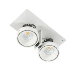 Įmontuojamas lubinis šviestuvas Patrizio Double 4000K LED 12W 4000K Juoda Balta (GL7118-2/2X12W 4000K WH+BL)