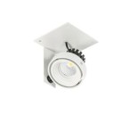 Įmontuojamas lubinis šviestuvas Patrizio Single 3000K LED 12W 3000K Juoda Balta (GL7118-1/1X12W 3000K WH+BL)
