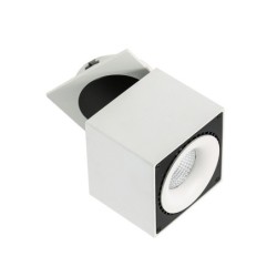 Įmontuojamas lubinis šviestuvas Sevilla Square Recessed 4000K LED 28W 4000K Juoda Balta (SL7562/28W 4000K WH+BL)
