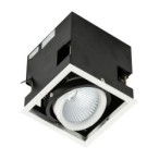 Įmontuojamas lubinis šviestuvas Vertico Single 4000K LED 18W 4000K Juoda Balta (GL7108-1/18W 4000K WH+BL)