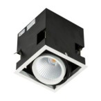 Įmontuojamas lubinis šviestuvas Vertico Single 4000K LED 18W 4000K Juoda Balta (GL7108-1/18W 4000K WH+BL)