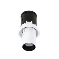 Įmontuojamas lubinis šviestuvas Merge 4000K LED 12W 4000K Juoda Balta (SL74058/12W 4000K WH+BL)