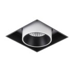 Įmontuojamas lubinis šviestuvas Novum Trimless Single 4000K LED 12W 4000K Juoda Balta (GL7119-1/12W 4000K WH+BL)