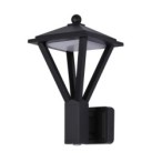 Sieninis lauko šviestuvas Bons LED 12.3W 3000K Juoda Smėlio Šlifuota (OWL-22474-BK)