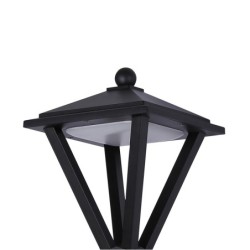 Sieninis lauko šviestuvas Bons LED 12.3W 3000K Juoda Smėlio Šlifuota (OWL-22474-BK)
