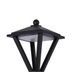 Sieninis lauko šviestuvas Bons LED 12.3W 3000K Juoda Smėlio Šlifuota (OWL-22474-BK)