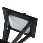 Sieninis lauko šviestuvas Bons LED 12.3W 3000K Juoda Smėlio Šlifuota (OWL-22474-BK)