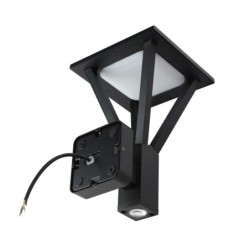 Sieninis lauko šviestuvas Bons LED 12.3W 3000K Juoda Smėlio Šlifuota (OWL-22474-BK)