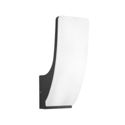 Sieninis lauko šviestuvas Natan LED 15W 3000K Juoda Smėlio Šlifuota (OWL-61916-BK)