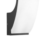 Sieninis lauko šviestuvas Natan LED 15W 3000K Juoda Smėlio Šlifuota (OWL-61916-BK)