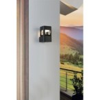 Sieninis lauko šviestuvas Nutri LED 10W 3000K Juoda Smėlio Šlifuota (OWL-22982-BK)