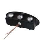 Sieninis lauko šviestuvas Pontas LED 6W 3000K Juoda Smėlio Šlifuota (OWL-55034-BK)