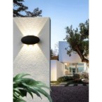 Sieninis lauko šviestuvas Pontas LED 6W 3000K Juoda Smėlio Šlifuota (OWL-55034-BK)