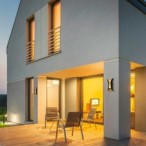 Sieninis lauko šviestuvas Dante LED 10W 4000K Smėlio Šlifuota Juoda Aukso (PL-356-M BK+GD)