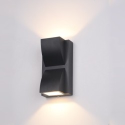 Sieninis lauko šviestuvas Edgar LED 6W 3000K Juoda (PL-437B)
