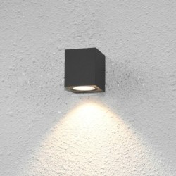 Sieninis lauko šviestuvas Genta 1xGU10 Juoda Smėlio Šlifuota (OWL-2197-1SQ)