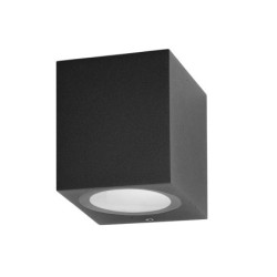 Sieninis lauko šviestuvas Genta 1xGU10 Juoda Smėlio Šlifuota (OWL-2197-1SQ)