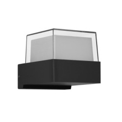 Sieninis lauko šviestuvas Marti LED 5W 4000K Juoda Smėlio Šlifuota (OWL-4642-4K)