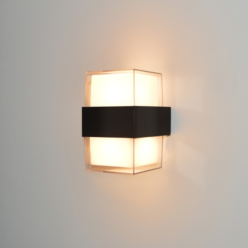Sieninis lauko šviestuvas Marti LED 10W 3000K Juoda Smėlio Šlifuota (OWL-4682-3K)