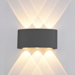 Sieninis lauko šviestuvas Ortelo LED 6W Juoda Smėlio Šlifuota (OWL-451-3-BL)