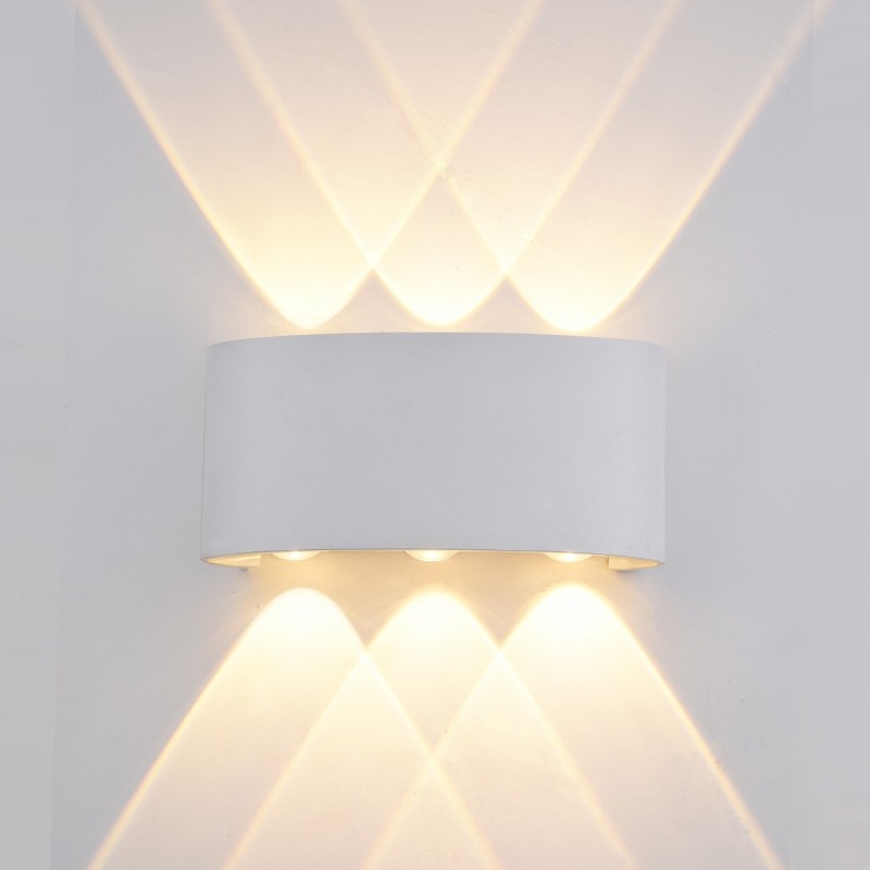 Sieninis lauko šviestuvas Ortelo LED 6W Smėlio Balta (OWL-451-3-WH)