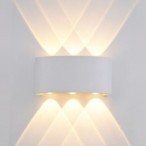 Sieninis lauko šviestuvas Ortelo LED 6W Smėlio Balta (OWL-451-3-WH)