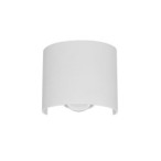 Sieninis lauko šviestuvas Ortelo LED 2W 3000K Smėlio Balta (OWL-6650-1-WH-3K)