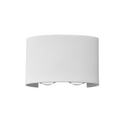 Sieninis lauko šviestuvas Ortelo LED 4W 3000K Smėlio Balta (OWL-6650-2-WH-3K)