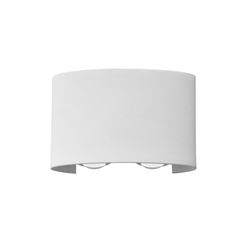 Sieninis lauko šviestuvas Ortelo LED 4W 3000K Smėlio Balta (OWL-6650-2-WH-3K)