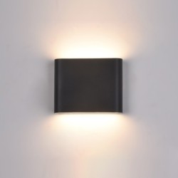 Sieninis lauko šviestuvas Romano LED 6W 3000K Juoda (PL-206B)