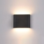 Sieninis lauko šviestuvas Romano LED 6W 3000K Juoda (PL-206B)