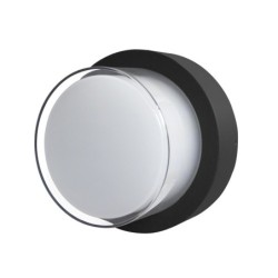 Sieninis lauko šviestuvas Rosta LED 12W 4000K Juoda Smėlio Šlifuota (OWL-3062-4K)