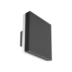 Sieninis lauko šviestuvas Viano LED 12W 4000K Juoda Smėlio Šlifuota (PL-271)