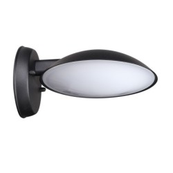 Sieninis lauko šviestuvas Piombino LED 12W 3000K Juoda (6691/BK-9)