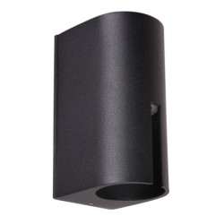 Sieninis lauko šviestuvas Rovigo LED 8W 3000K Juoda (603/BK-9)