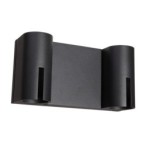 Sieninis lauko šviestuvas Rovigo LED 16W 3000K Juoda (603-2/BK-9)