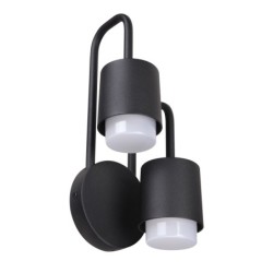 Sieninis lauko šviestuvas Sorano LED 6W 3000K Juoda (C49-2/BK-9)