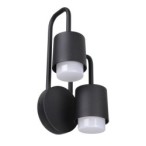 Sieninis lauko šviestuvas Sorano LED 6W 3000K Juoda (C49-2/BK-9)