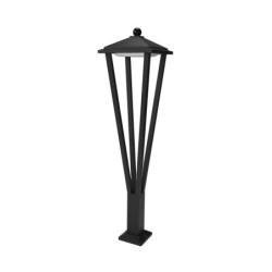 Pastatomas lauko šviestuvas Bons LED 12W 3000K Juoda Smėlio Šlifuota (OFL-22474-L-BK)