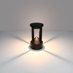 Pastatomas lauko šviestuvas Nomad LED 10W 3000K Juoda Smėlio Šlifuota (OFL-52052-S-BK)